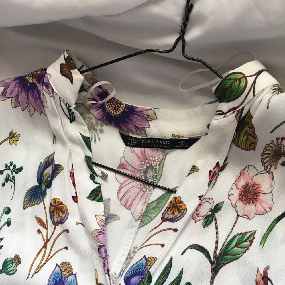 Zara wild flower dress